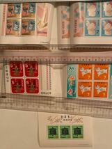 お年玉切手シート昭和37年から、令和3年までの 58年間の42年分1枚から、3枚　78シート 総額6663円 _画像3