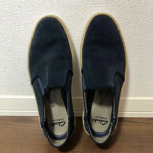 Clarks クラークス　シューズ　スリッポン　ネイビー　メンズ　靴　デッキシューズ　25 25.5 26