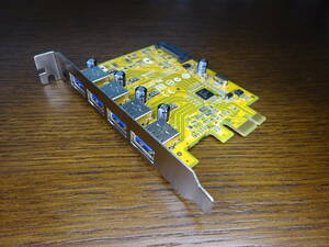 SUNIX社製 PCI-E USB3.0カード 4ポート USB4300NS Win10動作確認済み チップ：Renesas uPD720201 5Gbps ③