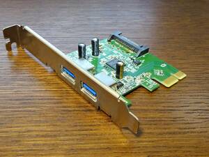HP社 PCI-E USB3.0カード 2ポート 607782-001　Win10動作確認済み チップ：NEC D720200 5Gbps