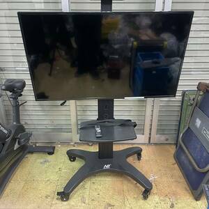 宮城県仙台市引き取り限定 I-O DATA LCD-M4K491XDB 4K対応 49型液晶ディスプレイ 会議用 会社用 架台付き リモコン付き