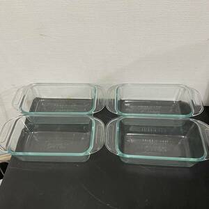 1000 jpy ~ pyrex Pyrex heat-resisting plate preservation container plate heat-resisting glass 4 piece set 