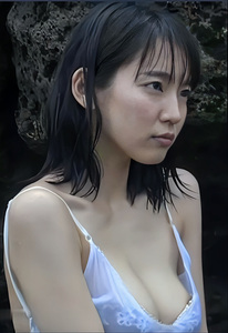 彡☆吉岡里帆　濡れ白ビキニ　A1サイズ・ポスター