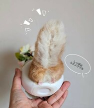 　**TAMA**　【抜けないでち!シマリス】　しまりす　リス　羊毛フェルト　ハンドメイド 　桜_画像6