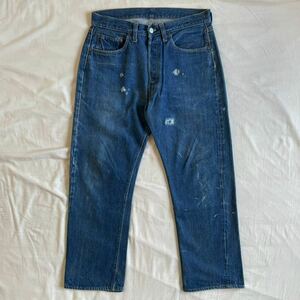 【W34L30】70s Levi’s 501 66前期 デニムパンツ USA製 ビンテージ 赤耳 リーバイス 60s 80s