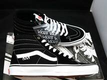 SALE！ 送料無料！【新品】US10 28cm VANS バンズ SKATE SK8-HI スケート スケート ハイ ブラック/ホワイト スケハイ_画像2