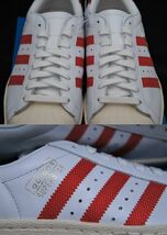 送料無料！【新品】US6.5 24.5cm adidas アディダス SUPERSTAR OG ホワイト/ブラッドオレンジ 2_画像7