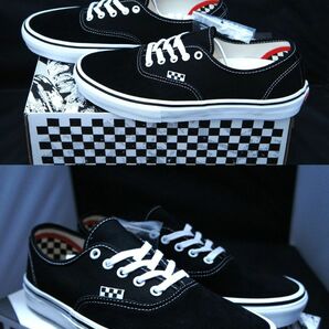 SALE！ 送料無料！【新品】US9 27cm VANS バンズ SKATE AUTHENTIC スケート オーセンティック ブラック/ホワイトの画像6