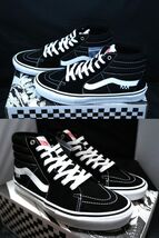 SALE！ 送料無料！【新品】US10 28cm VANS バンズ SKATE SK8-HI スケート スケート ハイ ブラック/ホワイト スケハイ_画像6