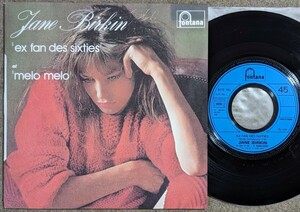 Jane Birkin-Ex Fan Des Sixties★仏Orig.美品7&#34;/Serge Gainsbourg