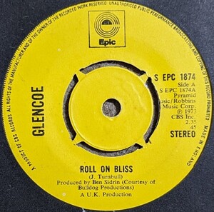 Glencoe-Roll On Bliss★英Orig.7&#34;/マト1/Greatest Show On Earth/Arc/Ian Dury & The Blockheads