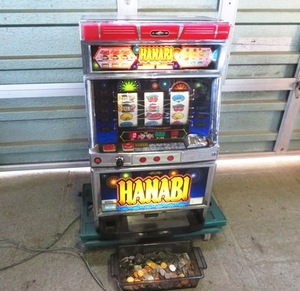 HANABI/花火 コイン機 スロット台 100V コイン パチスロ実機 現状