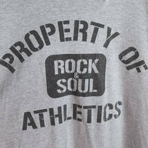 Lサイズ相当／ROCK & SOUL 長袖Tシャツ グレー系 ロンT The Katinas.com プリント 海外 古着【1000円スタート】_画像4