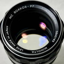 ◆アクロマチックコート◆後期型◆美品美玉◆ MC ROKKOR-PF 1:1.4 f=58mm ◆_画像4