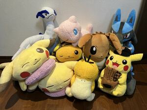 ポケモン　ピカチュウ　イーブイ　ルカリオ　ミュウ　ルギア　コダック　ぬいぐるみ　希少　ジャイアンツ