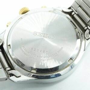 1円～【良品】SEIKO セイコー 4T57-00A0 クロノグラフ シルバー文字盤 メンズ 腕時計の画像8