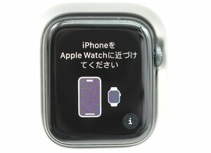 １円～ Apple Apple Watch SE GPSモデル 44mm MKQ63J/A [ミッドナイトスポーツバンド]