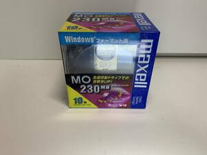 【未開封】maxell MOディスク 10枚セット 230MB プラスチックケース入 MA-M230.WIN.B10P 日立マクセル