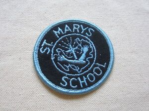 ビンテージ ST MARYS SCHOOL キリスト クリスチャン 十字架 学校 ワッペン/パッチ USA 古着 アメリカ アメカジ カスタム ワークシャツ 490