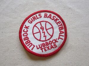 ビンテージ LUBBOCK GIRLS BASKETBALL 1977 LUBBOCK TEXAS ラボック ガールズ バスケットボール ワッペン/パッチ USA 古着 アメカジ ① 490