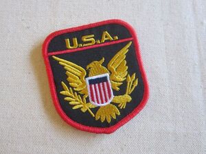 EAGLE FORCE USA イーグルフォース 鷲 U.S.A ベルクロ付き ワッペン/ミリタリー アメリカ軍 米軍 パッチ 米国 古着 サバゲー ① 320