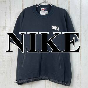 【美品】NIKE ナイキ Sacai サカイ Tシャツ 半袖 コラボ ロゴ 黒