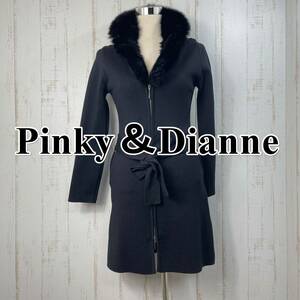 [ beautiful goods ]Pinky&Dianne Pinky & Diane knitted coat fur black 