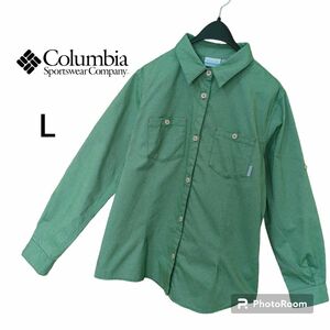 コロンビア COLUMBIA 長袖シャツ　メンズ　グリーン