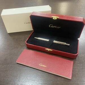 #30166【美品・筆記確認済】 Cartier カルティエ ボールペン ST150185 パラディウムフィニッシュ