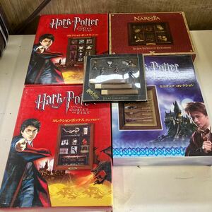 新品　HarryPotter ハリーポッター 日本 イベント限定品 箱付き ミニチュア コレクションボックス 4種類+ストラップコレクション 計5種