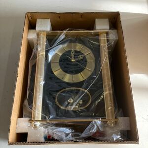 新品　シチズン/CITIZEN 4RG-74K 回転かざり付き　置き時計　アンティーク 昭和レトロ 時計 スピンロード　取扱説明書有り　付属品有り　黒