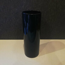 訳アリ◆MONOCHROME FLOWER VASE 円形花瓶 L ブラック◆花器 花びん フラワー シンプル デザイン おしゃれ 黒 お花 玄関 リビング 陶器_画像1