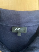 美品 A.P.C アーペーセー ハーフジップスウエット　L_画像2