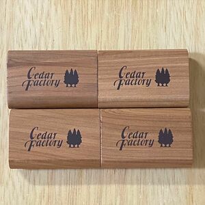 Cedar Factory シダーファクトリー　ウッドの防虫剤 4個セット（小）