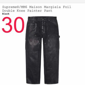 Supreme x MM6 Maison Margiela Foil Double Knee Painter Pant Black