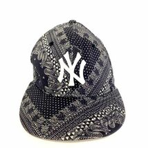 NEW ERA ニューエラ キャップ 帽子 ハット 野球帽 59FIFTY ペイズリー柄 ブルー 紺 FLY YOUR OWN FLAG メンズ 男性 7 1/4_画像2