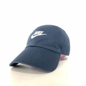 NIKE ワンサイズ ナイキ キャップ 帽子 ベースボールキャップ 1サイズ 紺色 ブルー スポーツ アウトドア ストリート