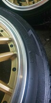 アルミホイール　4本セット　4穴　205/45Ｒ17　7.0Ｊ　ＢＬＥＳＴ　ユーロスポーツ　中古　ラジアルタイヤ_画像5