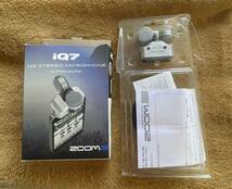 Zoom IQ7 MS STEREO MICROPHONE For iPhone and iPad 送料込 ほぼ未使用_画像1