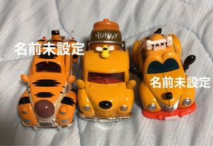 ディズニーリゾート限定　トミカ　プルート　ティガー　プーさん　乗り物　コレクション　Disney ミキサー車　タクシー　