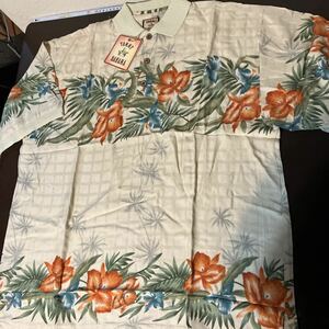 新品TOMMY BAHAMA トミーバハマ シルクポロシャツ 3271 USAサイズ M ON