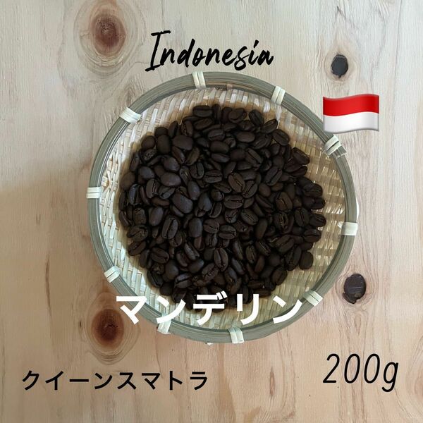 コーヒー豆 マンデリン クイーンスマトラS18 インドネシア 200g Bluemoose Plant