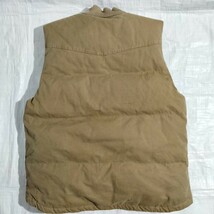 gap GAP ギャップ コットン ダック　ダウン ベスト khaki tan カーキ　ベージュ　down vest ウエスタンヨーク　ゆったりシルエット　Ｌ _画像5