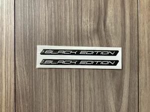 BLACK EDITION ブラックエディション カー ステッカー シール デカール 96mm x 7mm 2枚セット