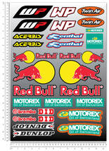 送料無料 KTM WP Motorex Dunlop Decal Sticker レッドブルー ステッカー シール デカール セット_画像2