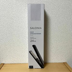 SALONIA サロニア　ストレートヘアアイロン 24mm　ブラック　黒
