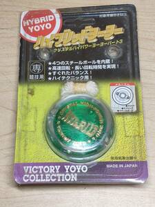 ハイブリッド ヨーヨー クリスタルハイパワーヨーヨー 日本製 競技専用 YO-YO 緑 ①