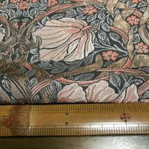 はぎれ　川島織物　ウィリアムモリス　ピンパーネル　ジャガード生地　横70×35㎝縦_画像5