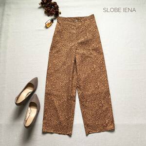 美品☆厳選　定価1万　大人カジュアル　スローブイエナ　SLOBE IENA　フラワープリント　イージーパンツ　M