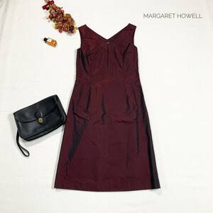 Красивые товары ☆ Тщательно отобранный взрослый элегантный ♪ Цена 40 000 Маргарет Хауэлл шелковое платье с одной кусочкой M Red Party Dress